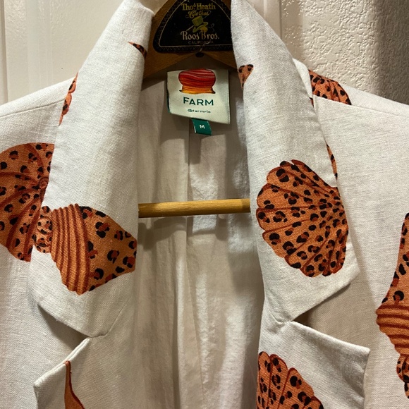 Farm Rio Leopard Seashell Blazer (Rare) - Picture 6 of 9